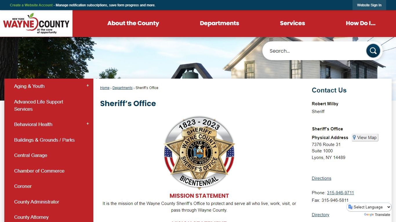 Sheriff’s Office | Wayne County, NY